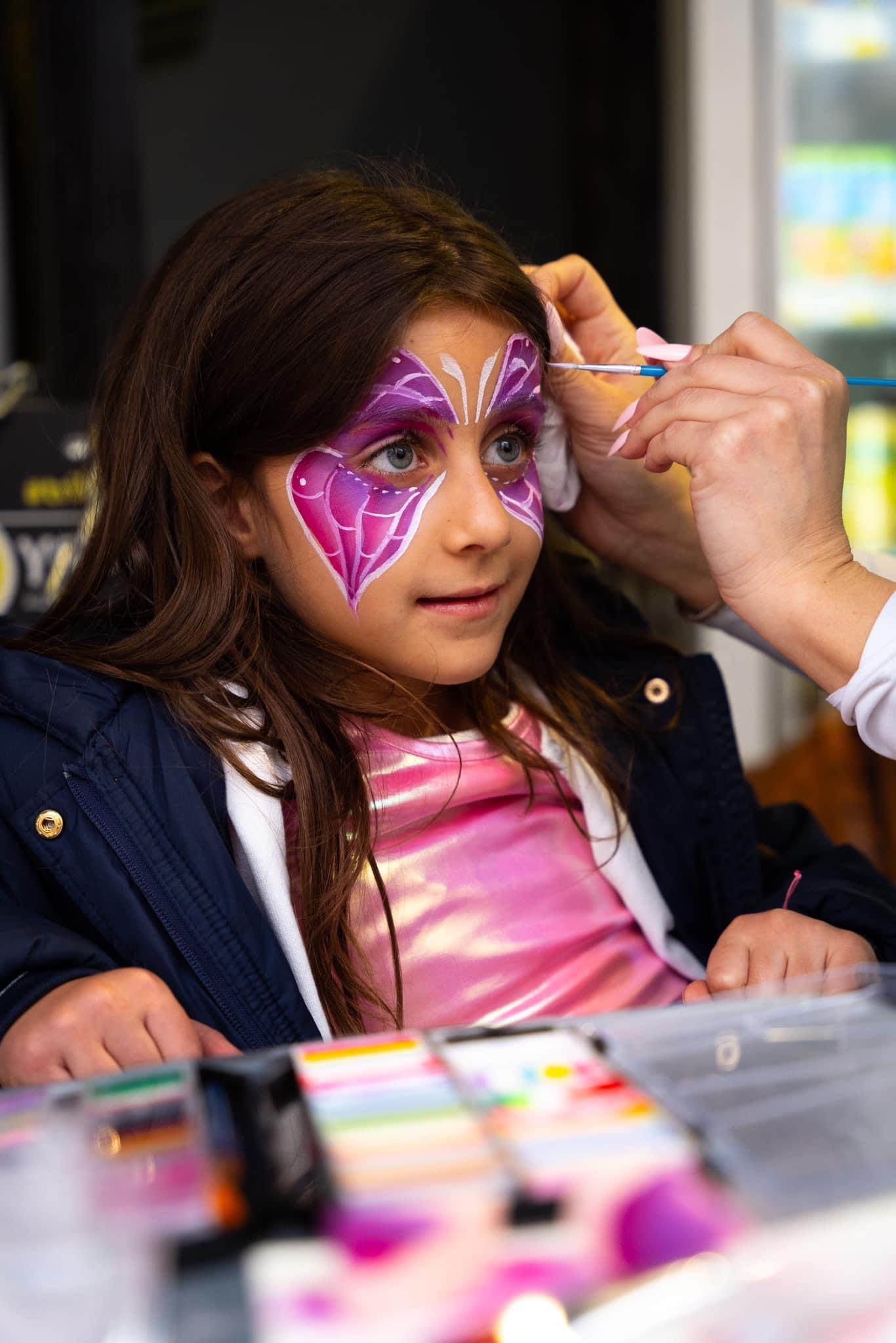 Girl with face painting